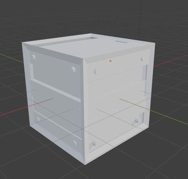 Wooden Cube Crate Unpainted