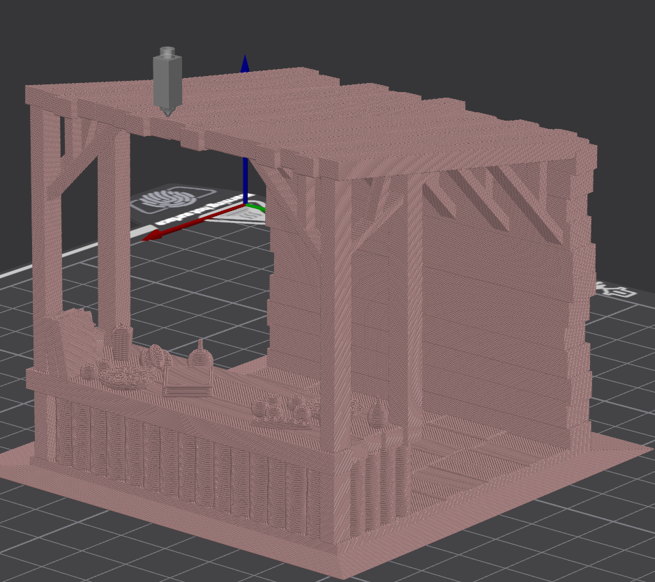 Medium Market Stand Unpainted
