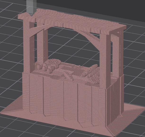 Small Market Stand Unpainted